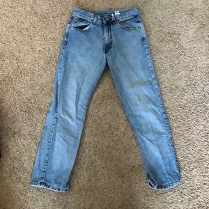 Calvin Klein Straight Jeans. All over sandblast. Size 7 with inseam of 28.